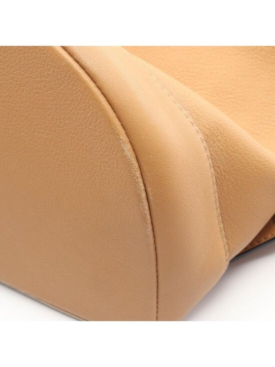 Loewe Backpack Round Beige Canvas Leather main image 8